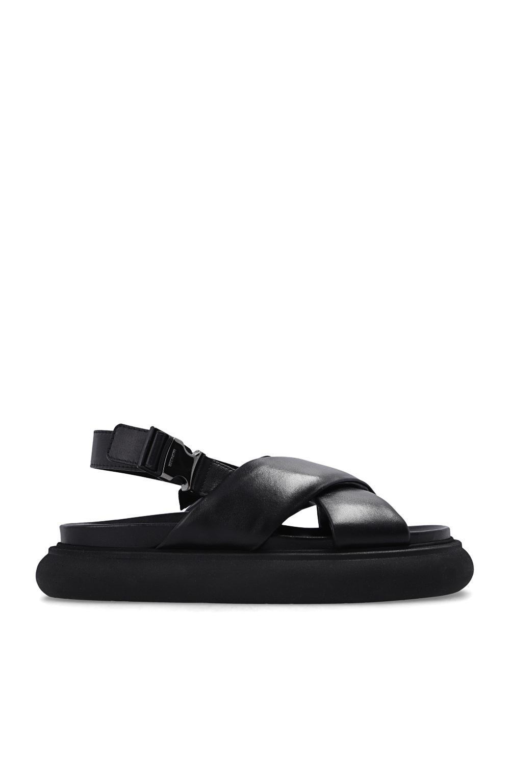 Black 'Solarisse' leather sandals Moncler - MM6 Maison Margiela